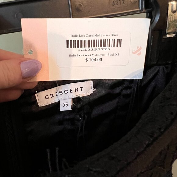 Black Corset Midi Dress - Picture 5 of 5